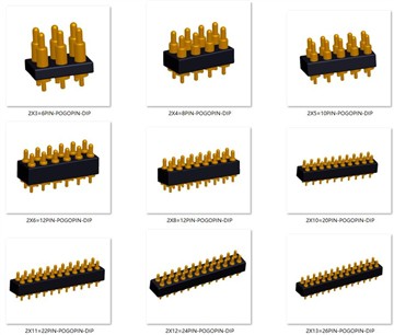 Дворедни Пого Пин конектор са опругом