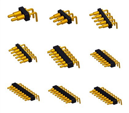 Правоугаони Пого Пин конектор са опругама